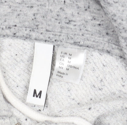 H&M Women's Grey Full Zip Hoodie Size 12