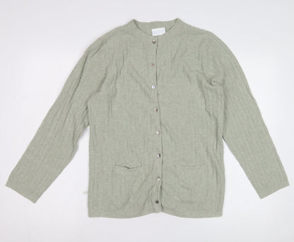 Womens UK Size L Cotswold Collections Green Cardigan Jumper
