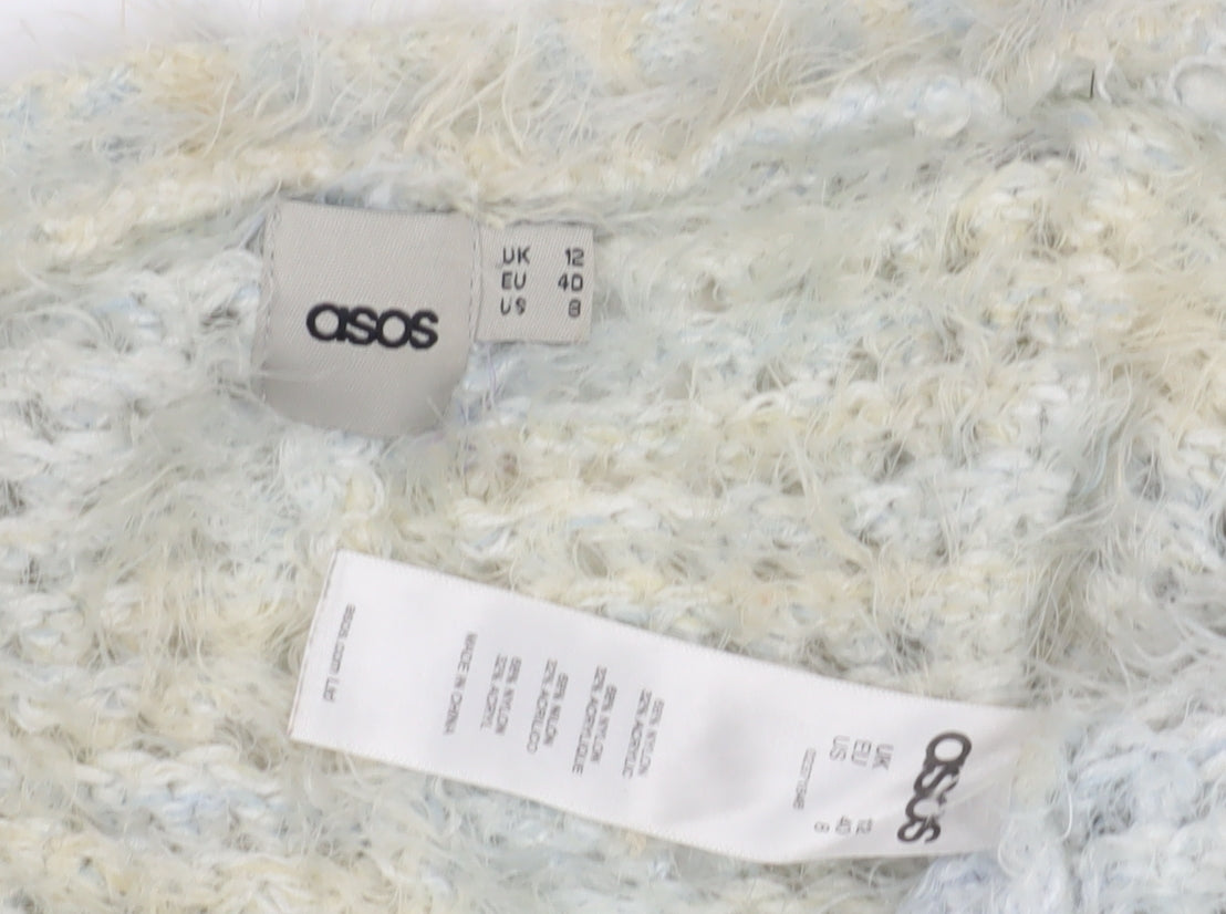 Womens UK Size 12 ASOS Beige Cardigan Jumper