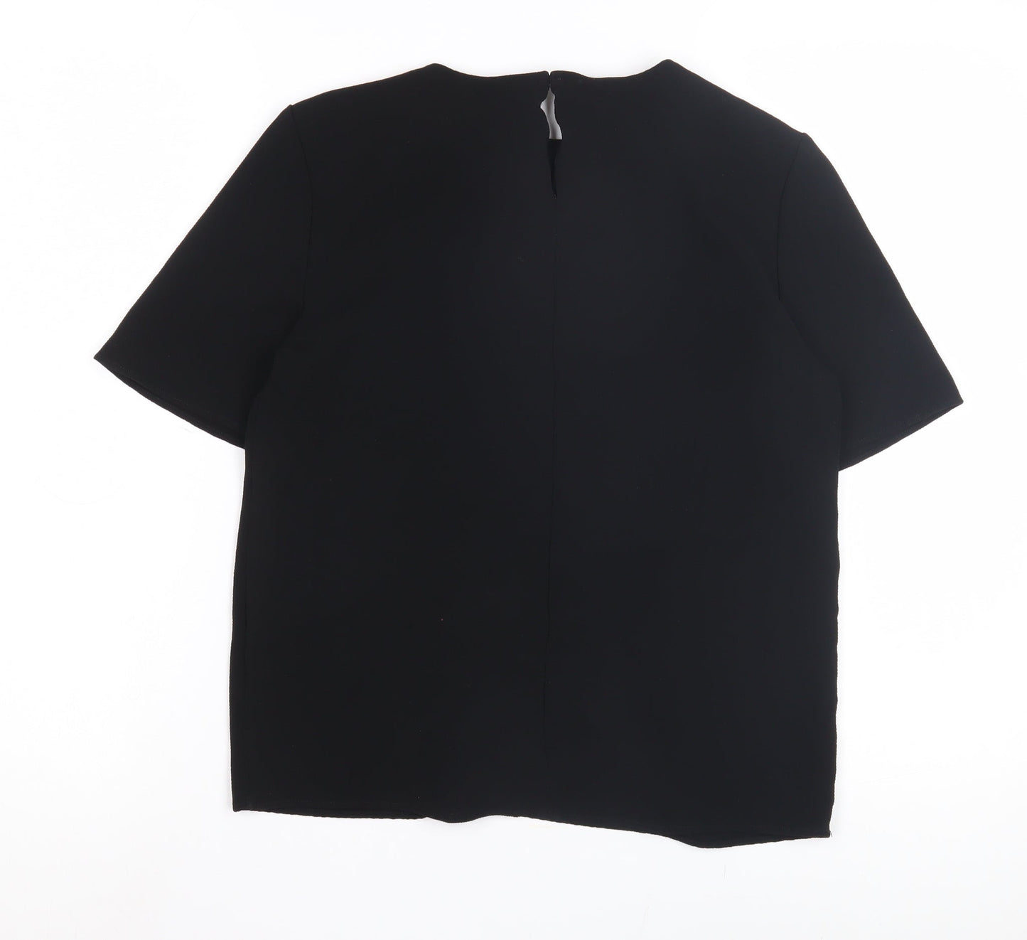 Womens UK Size 8 Marks and Spencer Black Basic T-Shirt