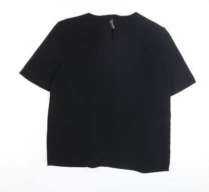 Womens UK Size 8 Marks and Spencer Black Basic T-Shirt