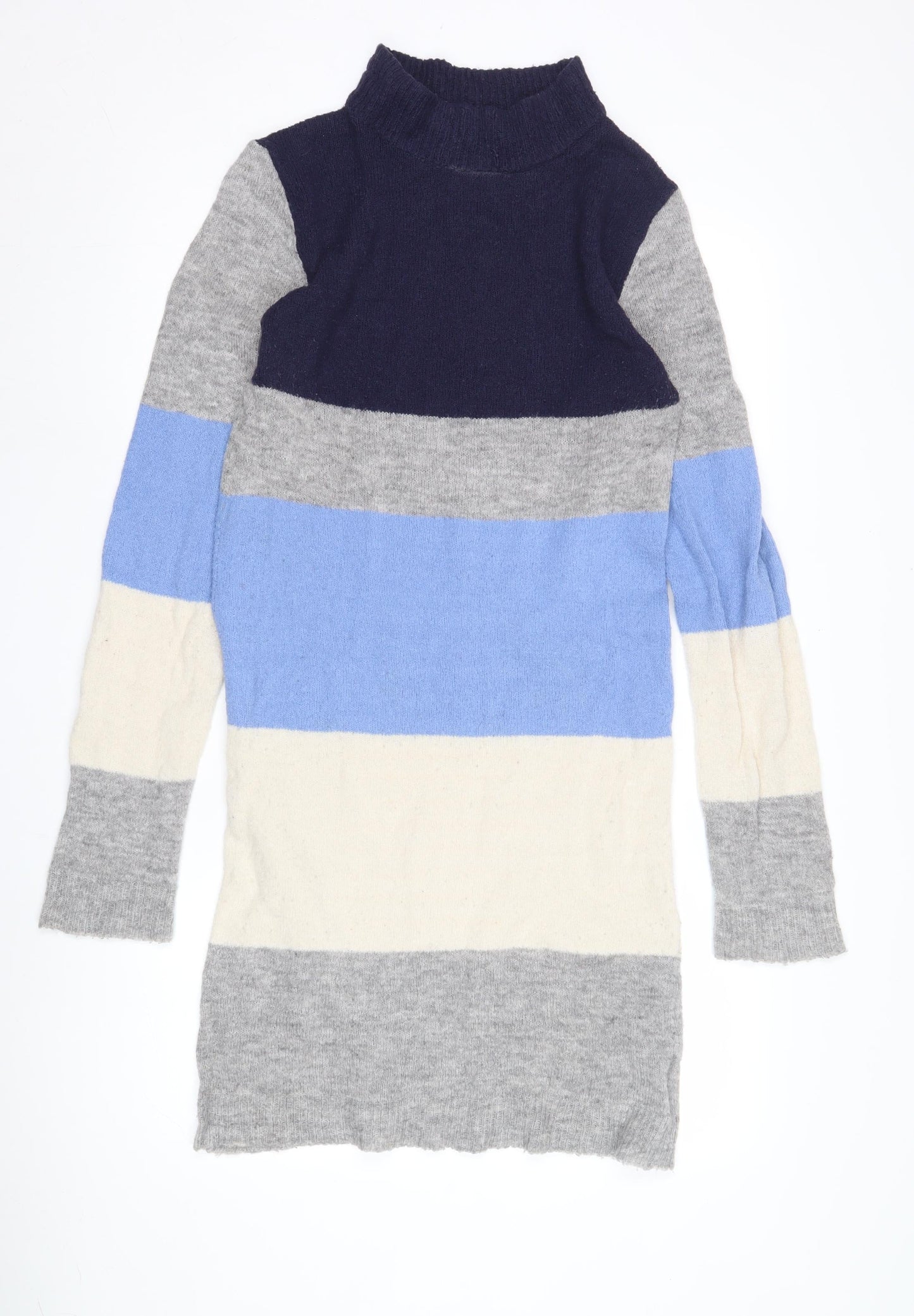 Brave Soul Women's Multicoloured High Neck Knit Dress