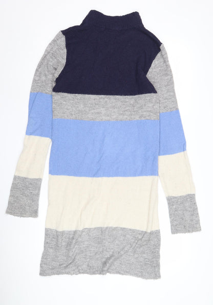 Brave Soul Women's Multicoloured High Neck Knit Dress