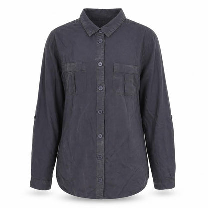 Womens UK Size 10 Lipsy Grey Basic Button-Up