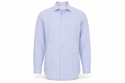 Mens UK Collar Size 16 Brook Taverner Smart Blue  Dress Shirt