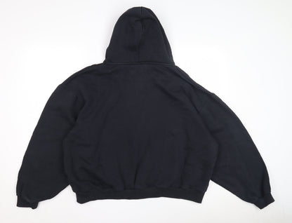 Men's XL Black Pullover Hoodie with Logo