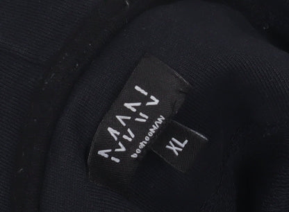 Men's XL Black Pullover Hoodie with Logo