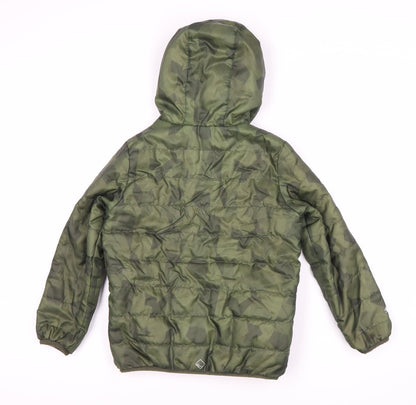 Regatta Boys Green Camouflage Puffer Jacket 7-8 Years