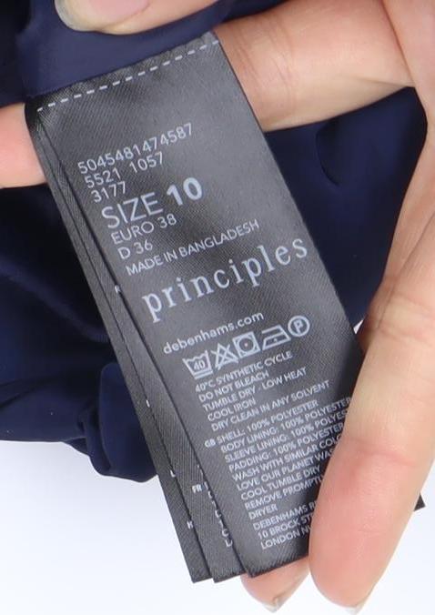 Principles Women's Blue Size 10 Puffer Jacket