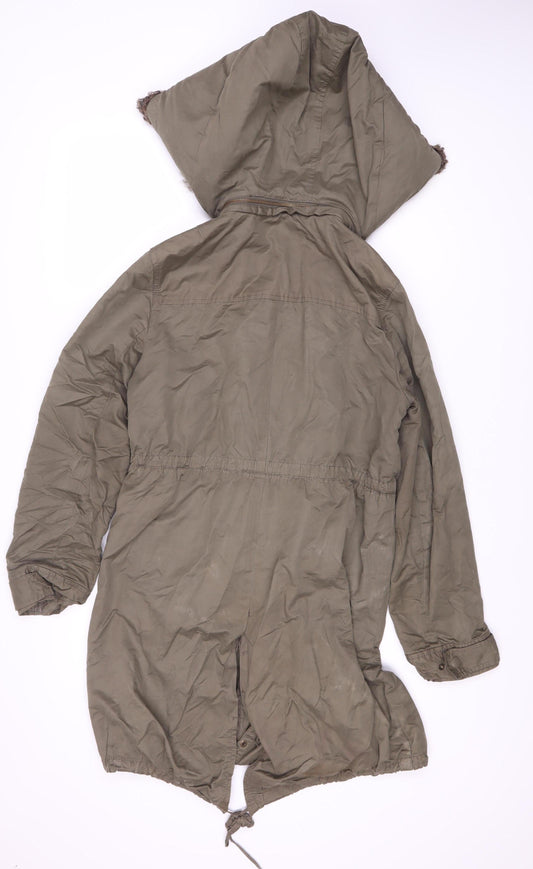 French Connection Women's Brown Parka Jacket Size 10