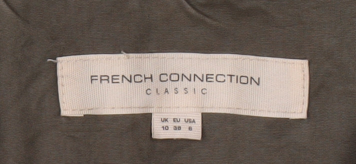 Womens UK Size 10 French Connection Brown Parka Coat