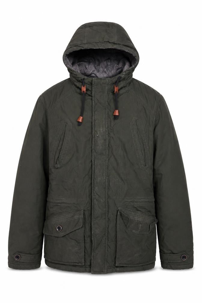 Mens UK Size L JACK & JONES Green Parka Coat