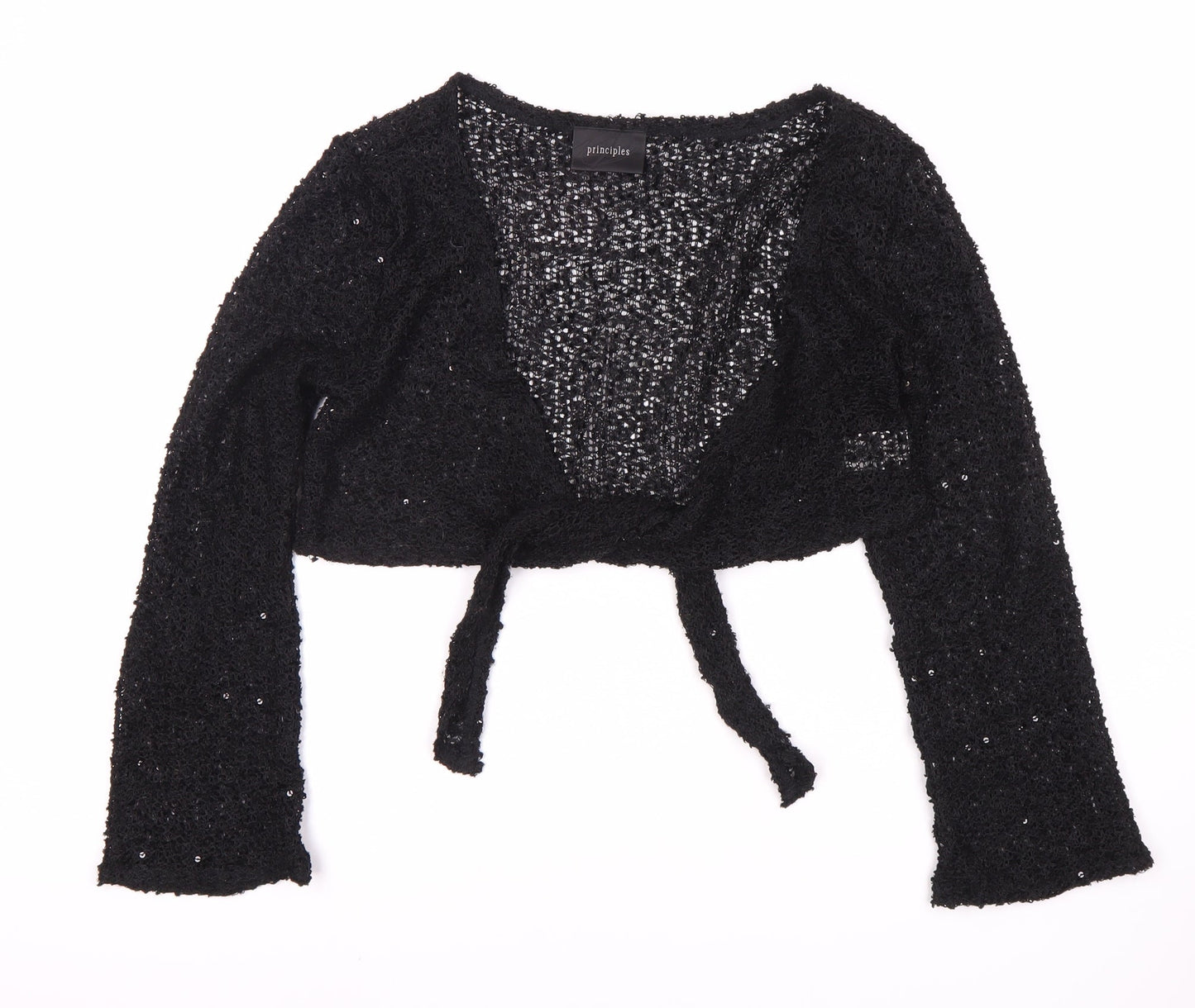 Womens UK Size 14 Principles Black Shrug Jumper