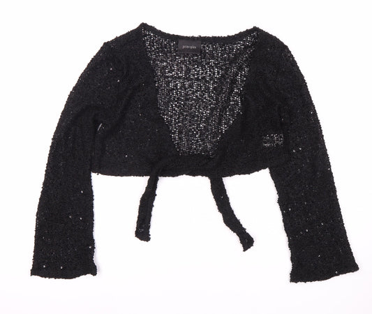 Womens UK Size 14 Principles Black Shrug Jumper
