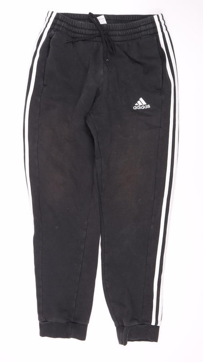 Adidas Men's Black Joggers - Medium, Sports Fleece