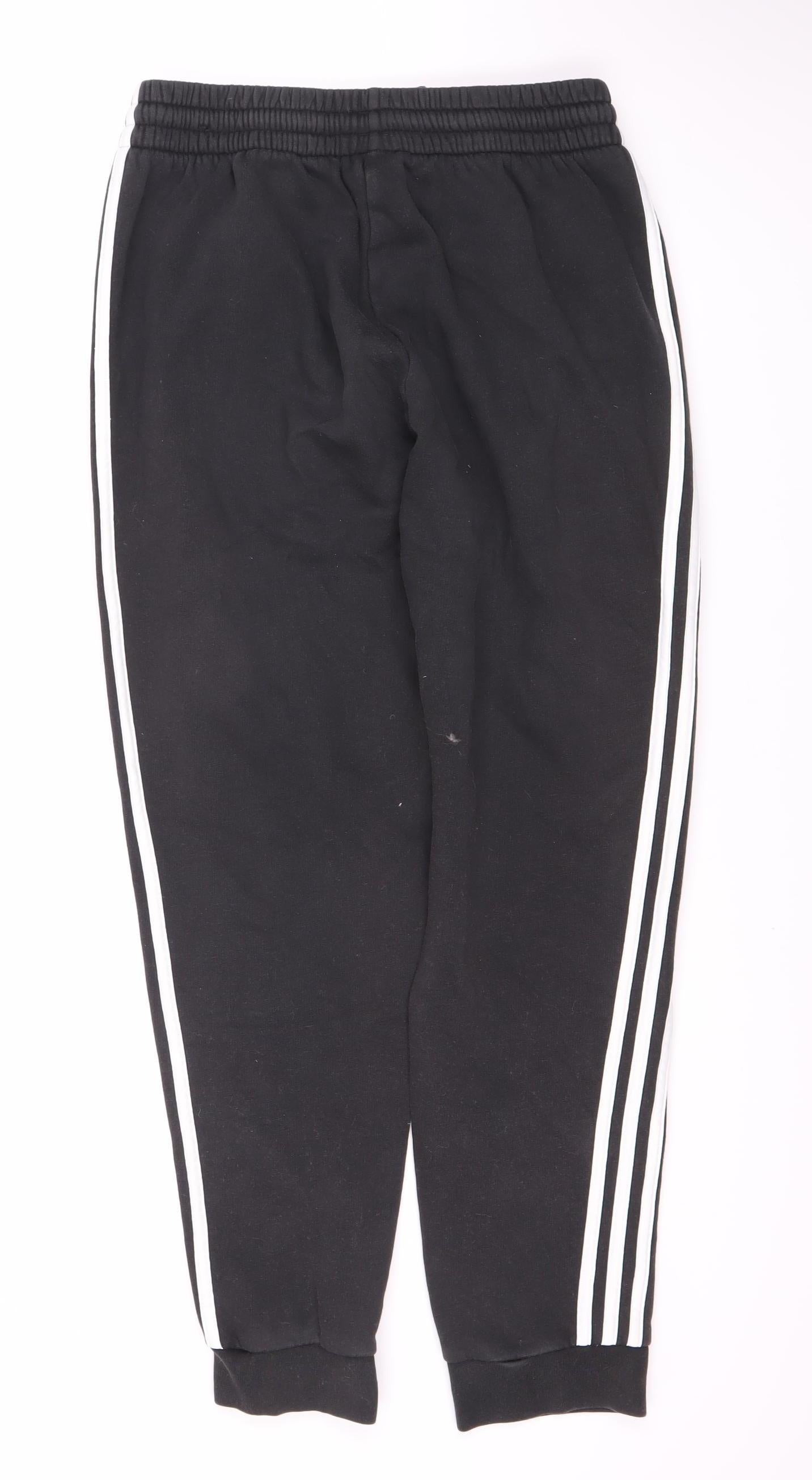 Adidas Men's Black Joggers - Medium, Sports Fleece