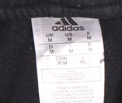 Adidas Men's Black Joggers - Medium, Sports Fleece