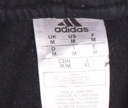 Adidas Men's Black Joggers - Medium, Sports Fleece