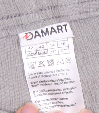 Womens UK Size 14 Damart Regular Fit  Grey Trousers