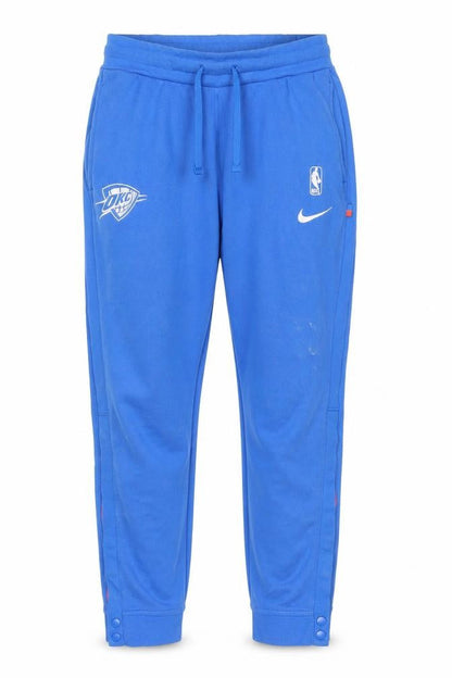 Front view of Nike Blue Track Pants, Medium, unisex, sportswear
