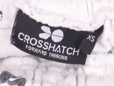 Crosshatch Unisex Adults White Trousers XS