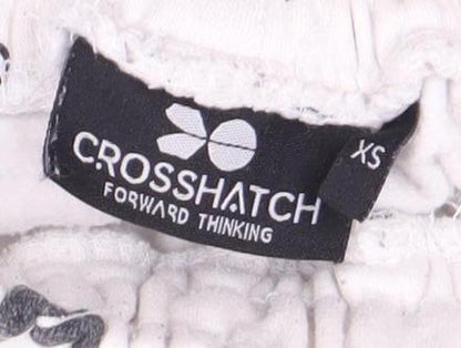 Crosshatch Unisex Adults White Trousers XS