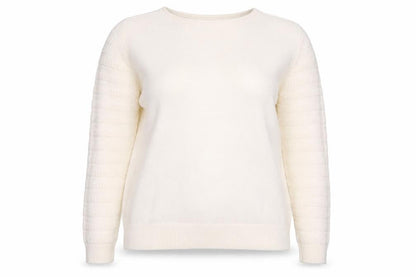 Womens UK Size M Isle Ivory Pullover Jumper