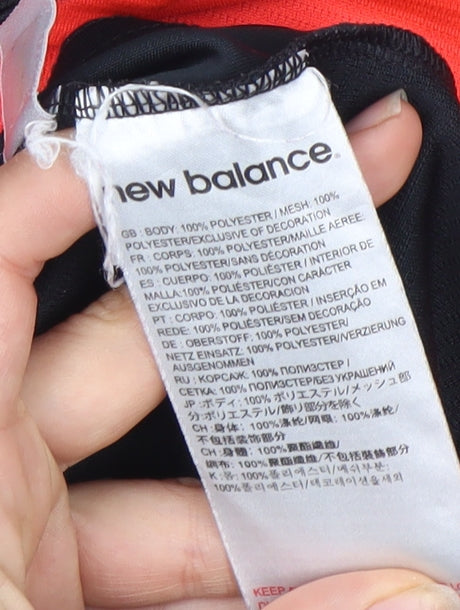 New Balance Men's Black Football Jersey T-Shirt Size S