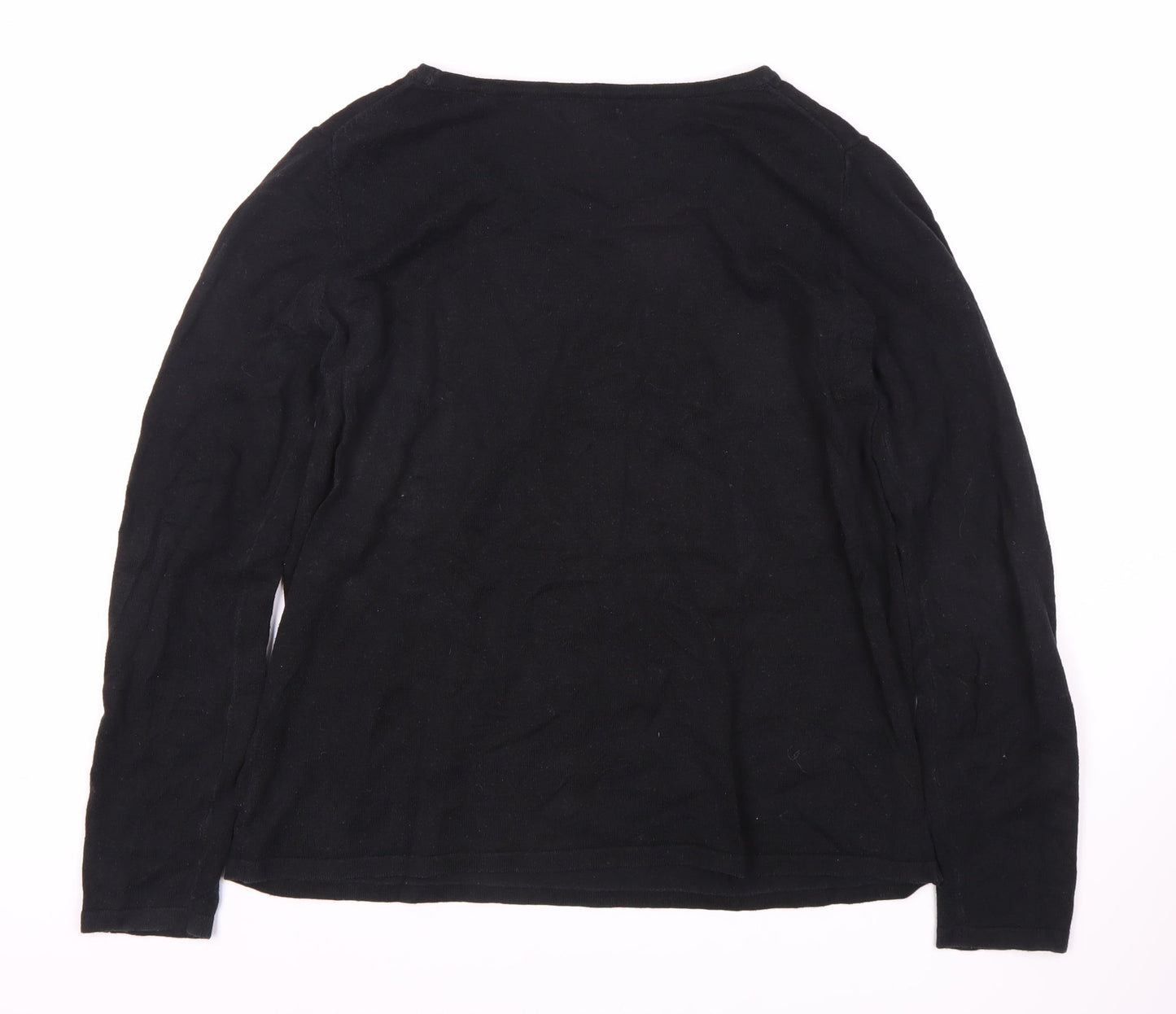 Gap Women's Black M Pullover Jumper - Cheers Graphic