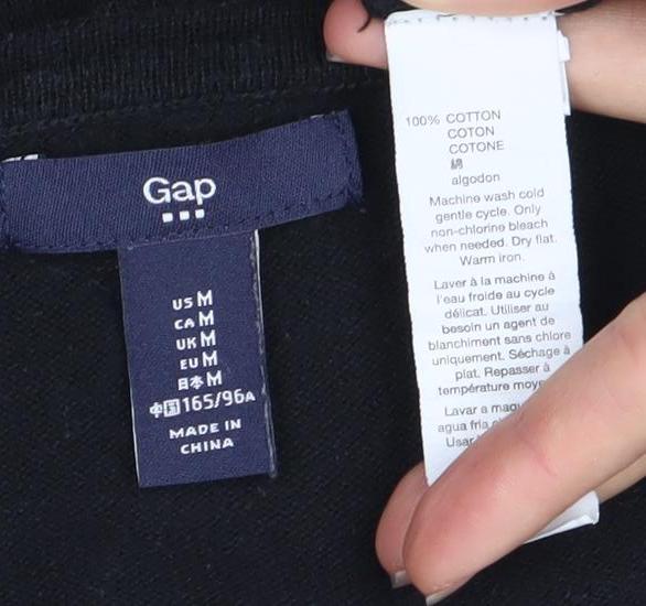 Gap Women's Black M Pullover Jumper - Cheers Graphic