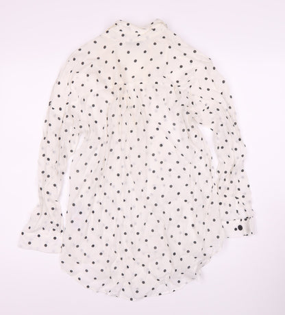 Womens UK Size S Mint Velvet White Basic Blouse