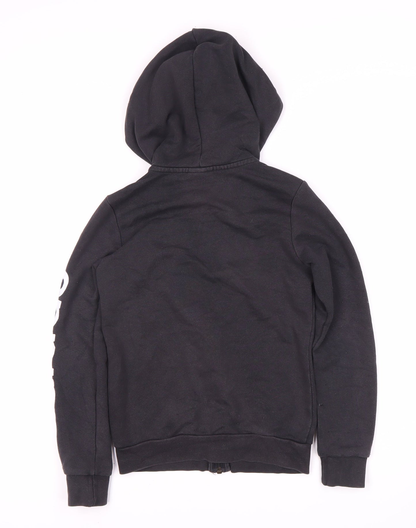 Adidas Boys Black Full Zip Hoodie 9-10 Years
