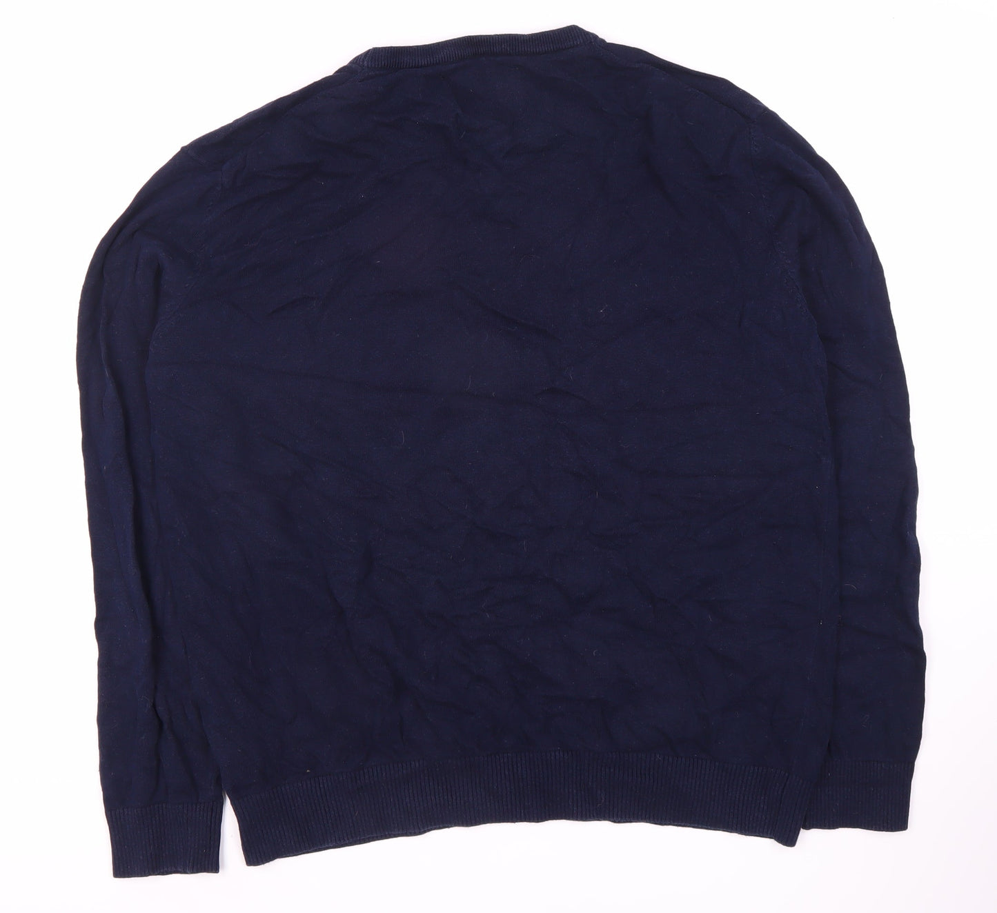 Joules Men's XL Blue Cotton Crew Neck Pullover Jumper