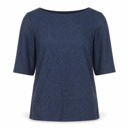 Womens UK Size 8 Lindex Blue Basic Blouse