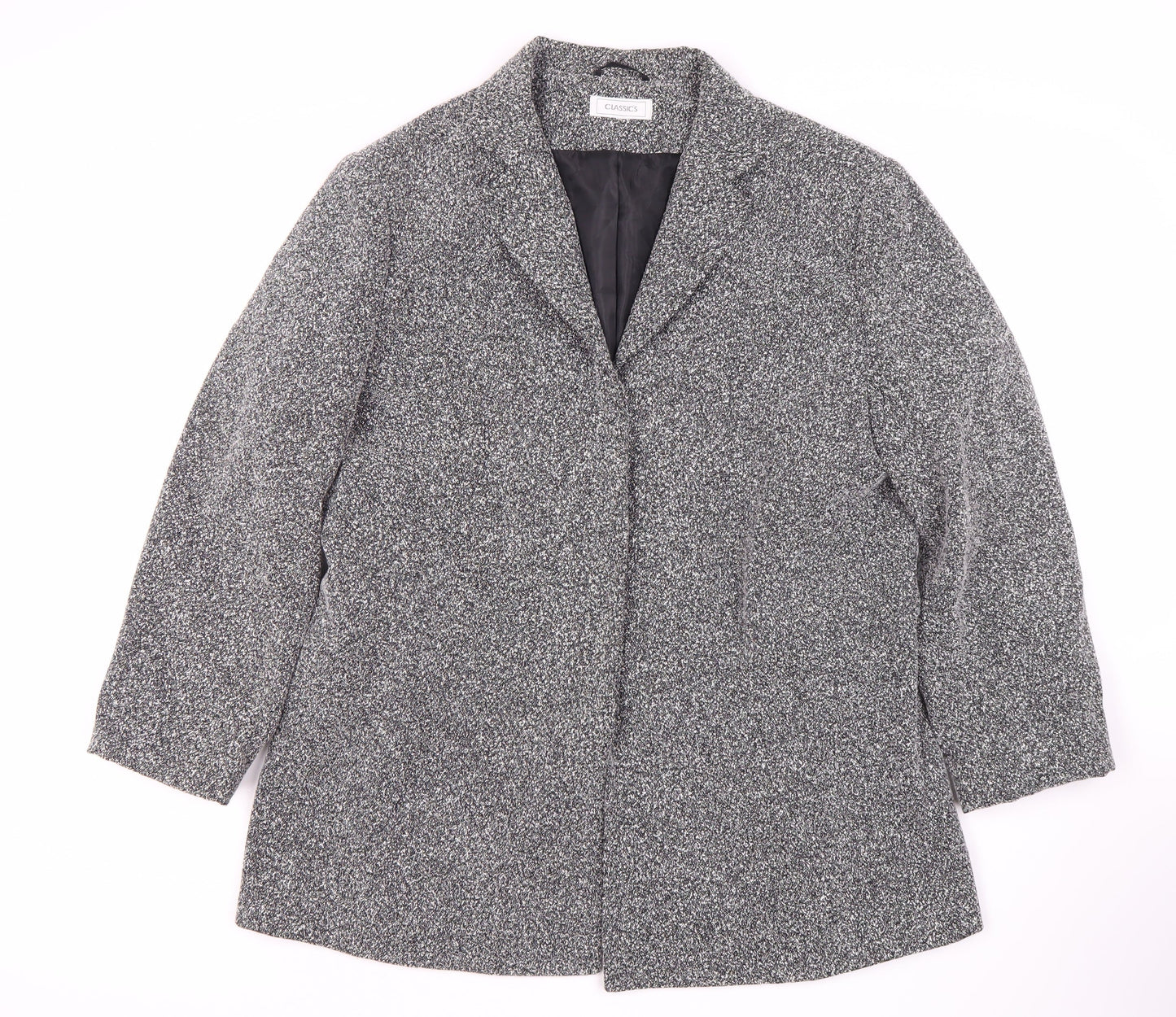 Classics Women's Grey Coat, Size 18