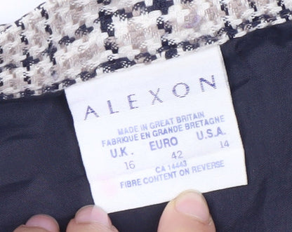 Alexon Women's Multicoloured Pleated Skirt, Size 16