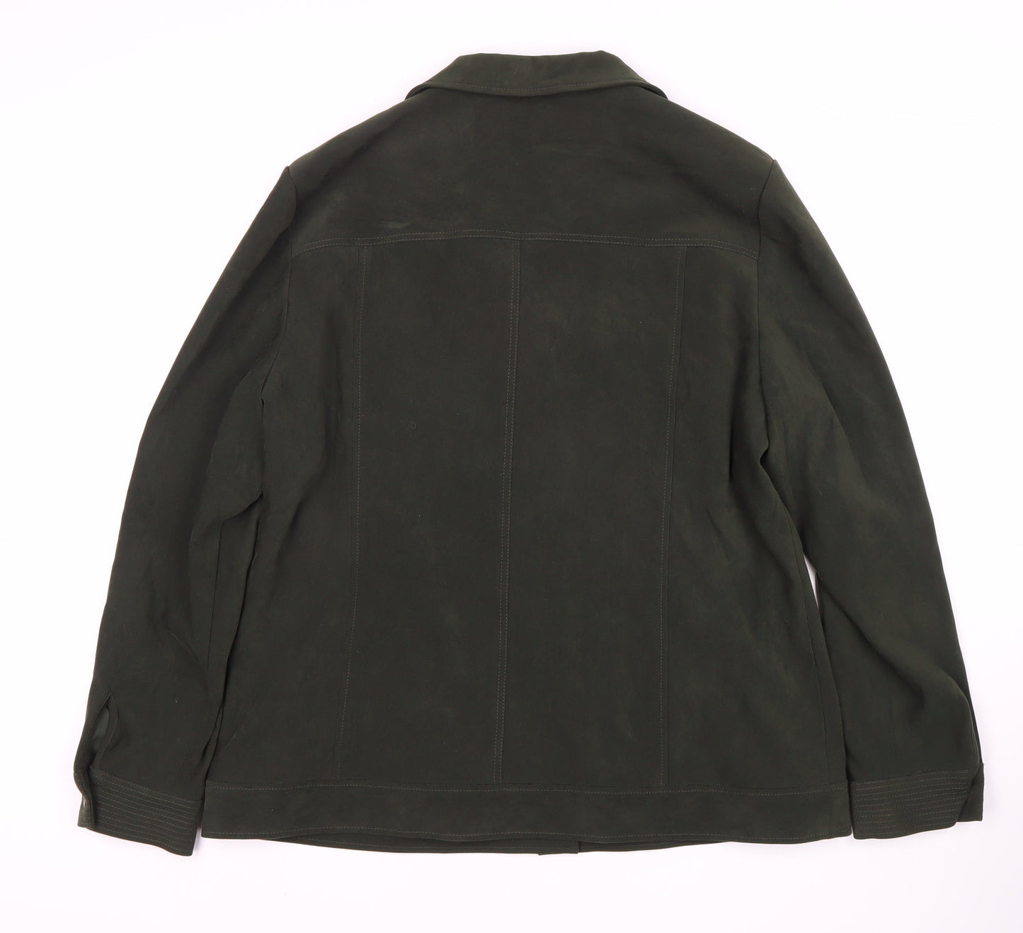 Womens UK Size 16 Viyella Green Basic Jacket