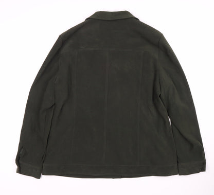 Womens UK Size 16 Viyella Green Basic Jacket