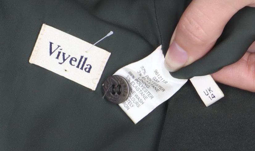 Womens UK Size 16 Viyella Green Basic Jacket
