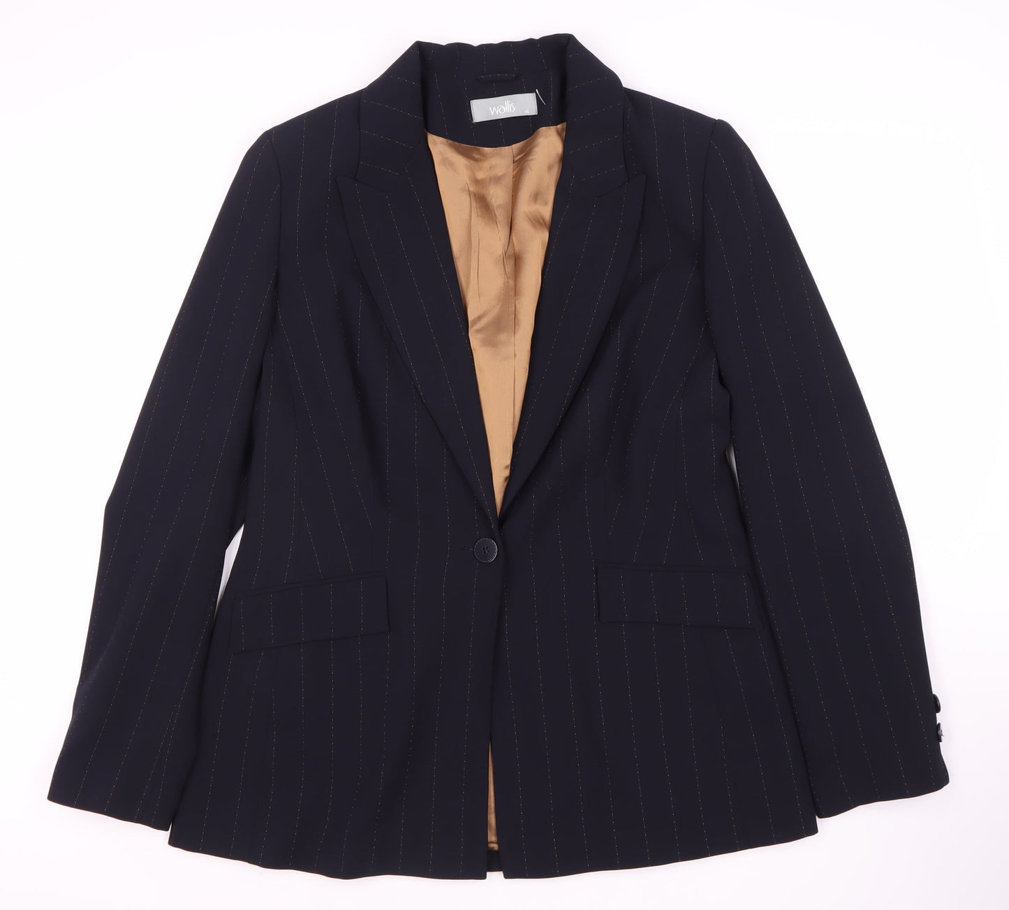 Wallis Women’s Black Pinstripe Blazer Size 16