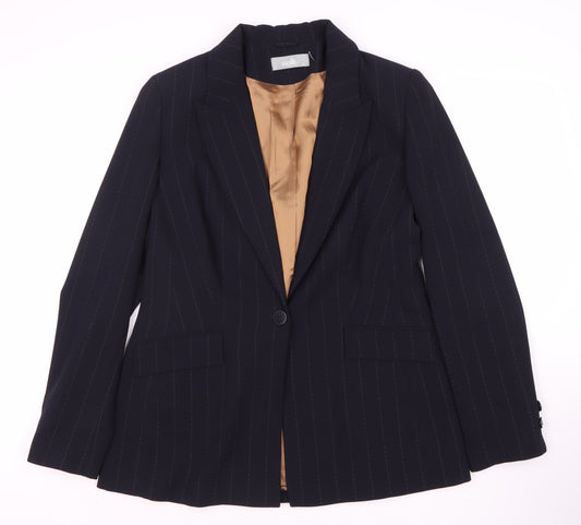 Wallis Women’s Black Pinstripe Blazer Size 16
