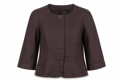 Womens UK Size 12 Episode Regular Brown Blazer