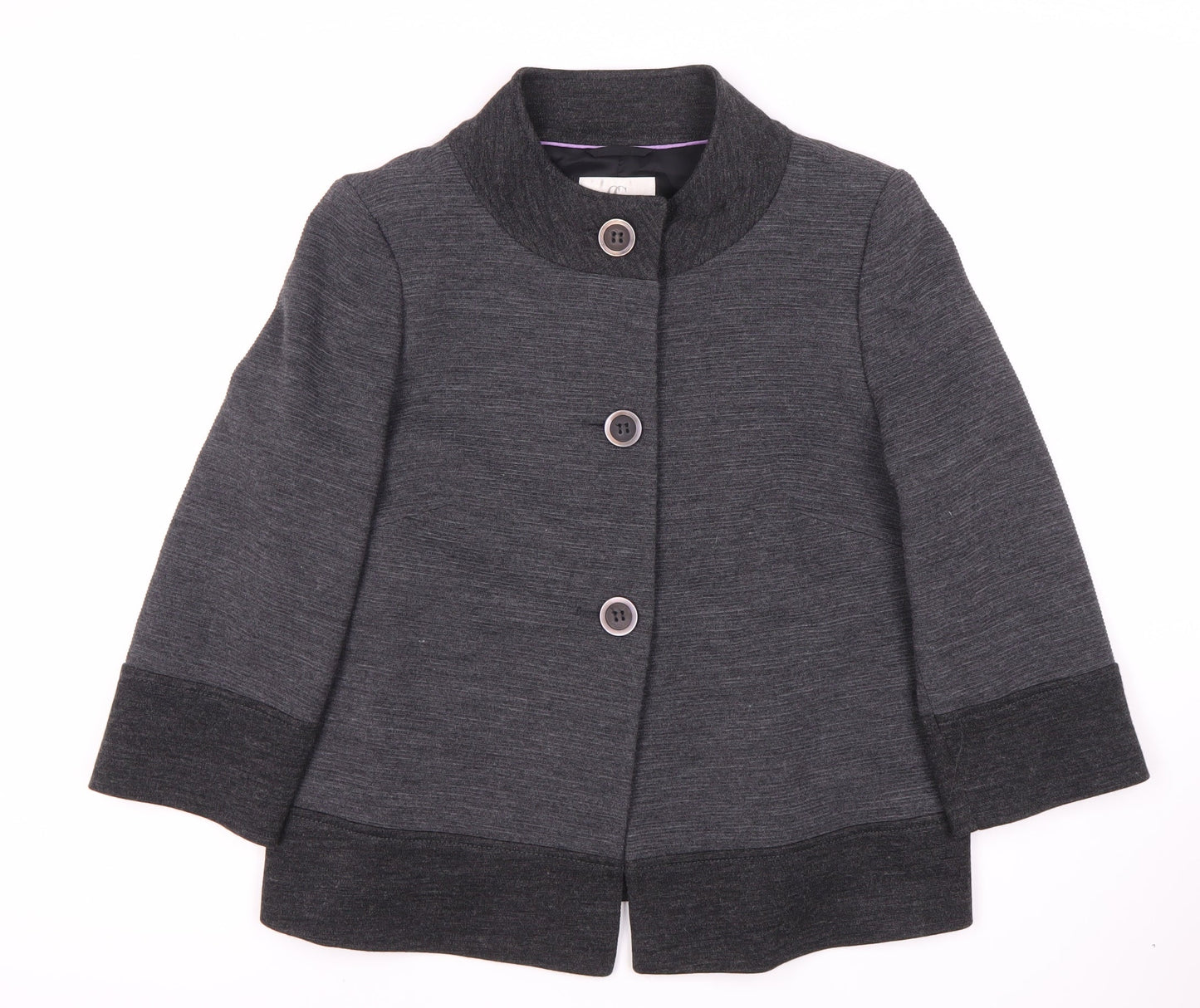 CC Women's Grey Wool Blend Blazer, Classic Fit