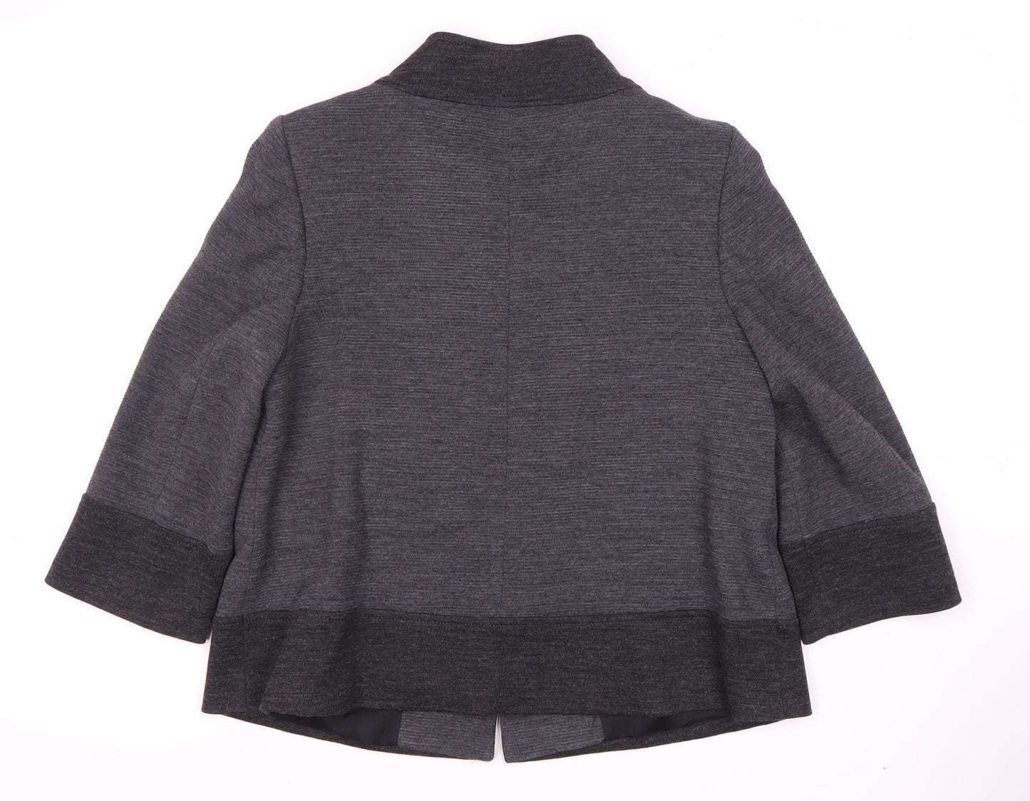 CC Women's Grey Wool Blend Blazer, Classic Fit