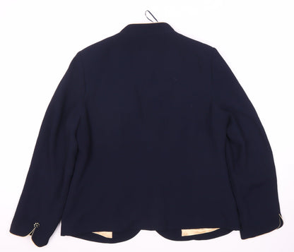 Jacques Vert Women's Blue Suit Jacket Size 14