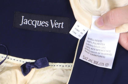 Jacques Vert Women's Blue Suit Jacket Size 14