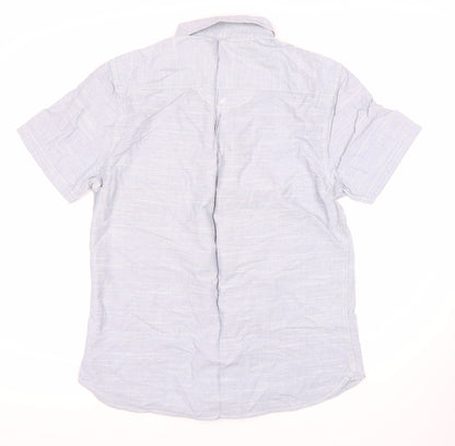 ROCHA John Rocha Men's White Button-Up Shirt M