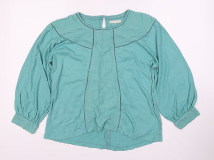 Womens UK Size 12 White Stuff Blue Basic Blouse