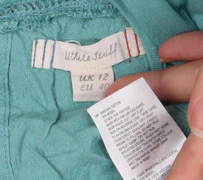 Womens UK Size 12 White Stuff Blue Basic Blouse