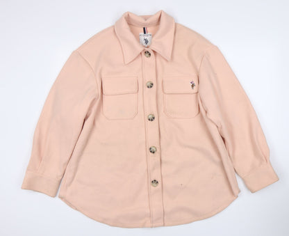 U.S. Polo Assn. Women's Pink Basic Jacket L